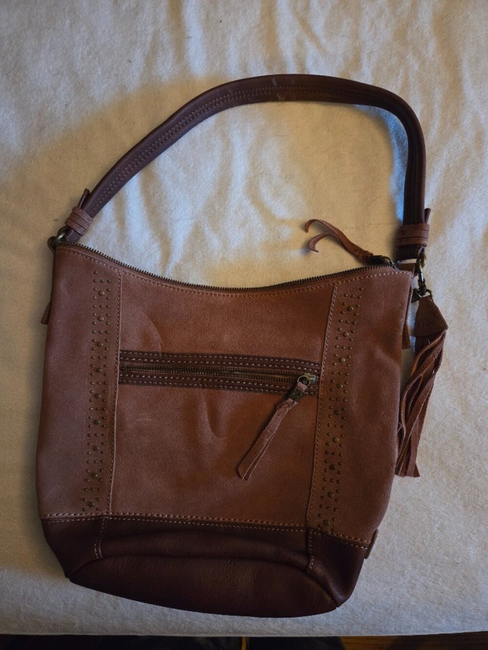 The Sak brown leather Sequoia Hobo purse